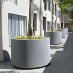 View Marek Fiberglass Round Planter