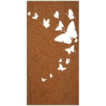 View Vertical Screens Rusted Butterflies