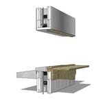 Recessed Door Head and Sill with Wood Buck