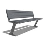 Bayview Park Bench ( BVNA-6 ) without Arm Rests