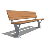 Parker Park Bench ( PKBNA-6 ) without Arm Rests