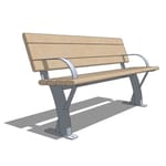 Parker Park Bench ( PKB-5 ) with Arm Rests