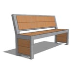 Urban Form Full Back Park Bench ( UFFB-6 )