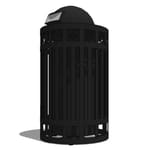 Model HL2-2103: Halo Side Door Opening w/ Latch - Decorative Ring, 36 Gal., Surface Mount, Enclosed Dome Top
