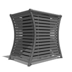 Model WP2-2000: WestPort Top Opening Receptacle - Horizontal Strap, 36 Gal., Surface Mount, Flat Top