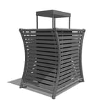Model WP2-2201: WestPort Side Door Opening w/ Lock Receptacle - Horizontal Strap, 36 Gal., Surface Mount, Dome Top