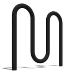 Model EC2-05-EM: Echo, Serpentine Style Bike Rack - Five Space Rack, Embedded Mount