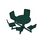 Model PM6-5000-ADA: Public Metro Carousel Table - 48inch Square Table Top, 5 Backless Chairs