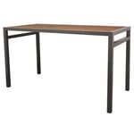 View Skyline Bar Table With Tropical Hardwood Slats