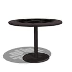 View Café Table: Steel Disk Pedestal Base