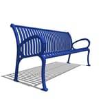 View Cunningham™ Bench: Vertical Steel Straps