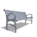 View Waldorf™ Benches: Horizontal Steel Straps
