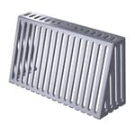 View Cast Aluminum Powder Coated Parapet Drain Grate