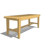 View Laguna 4' Backless Bench 