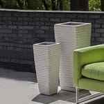 View Pottery Collection: Tall Square Dimple Planter