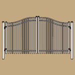 View Estate Gates: UAF 200 D