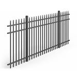 View Industrial Aluminum Fences: UAS-100 Spear Top