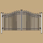 View Estate Gates: Estate Gate UAS 150