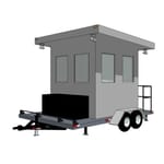 Model SEC-013: Portable Booth - Plan View, Service Entrance/Anchor Bolt Layout, Legend