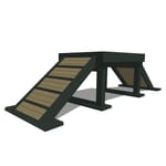 Gyms For Dogs - DL-BC2-RPW-10020: Bridge Climb - 20 Incline Easy, 24' Tall (L/X)