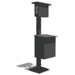 The Pet Waste Station Aluminum - DL-PWS100-SM: Exclusive Signature Decorative Pet Waste Station, SURFACE MOUNT (SM)