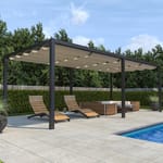 View Modular Aluminum Pergola Base & Add-On 20x10