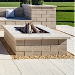 View Firepits: Travertina , SQUARE FIRE-PIT