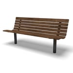 View Fairmount Park Bench with back - In Ground (FA440N)