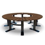 View Fairmount 59” (1.5m) Curved Bench 360° - Surface Mount (FA220N)
