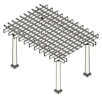 16' X 12' Up To 22' Fiberglass Pergola, Round/square Columns, Free Standing