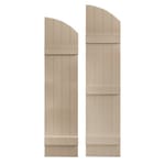 View 4 Board n Batten Arched Top Vinyl Shutters