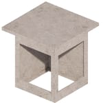View Exterior Cabinets:  Single 90° Corner with Cantilever