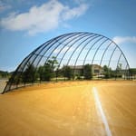 View Perpendicular Arch Backstop: Model 1212