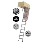View LML Lux Insulated Metal Folding Section Attic Ladder