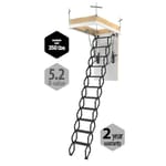 View LST Insulated Metal Scissor Attic Ladder