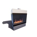 Enlight: 3' Left Corner Fireplace (20, 24, 30, 36, 48, 60 Inch Glass Heights)