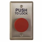 View CM-400 Series: 1 5/8" Mushroom Pushbutton with Stainless Steel Faceplate