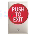 View CM-5000 Series: Mushroom Pushbutton with Aluminum Faceplate (Single Gang)