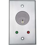 View CM-1100: CM-1100 Vandal Resistant Key Switch, 1/4" thick Aluminum Faceplate