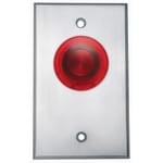 View CM-3040R: 1-5/8 Illum Mushroom Button Aluminum Green NC Maintained