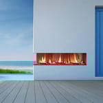 View Outdoor Flare Vent Free Left Corner - Modern Outdoor Fireplaces