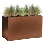 View Modern Elite Corten Steel: Wide Rectangle Planter