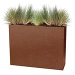View Modern Elite Corten Steel: Wide Divider Planter 