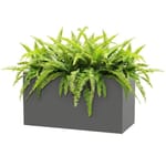 View Modern Elite: Wide Rectangle Powder-Coated Aluminum Planter - 6108WR