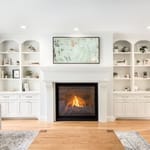 View Mantel: Torino 72 Concrete Fireplace Mantel