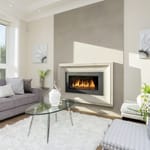 View Mantel: Bowen Four Sided Concrete Fireplace Mantel