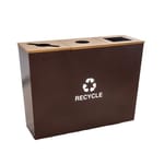 View Metro Collection Three-Stream Receptacle - 54 Gallon