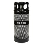 View Landscape Collection Outdoor Waste Receptacle with Dome Top - 34 Gallon