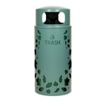 View Nature Collection Leaves Waste Receptacle - 33 Gallon
