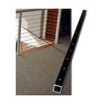 View 42" Long Black Aluminum Cable Brace